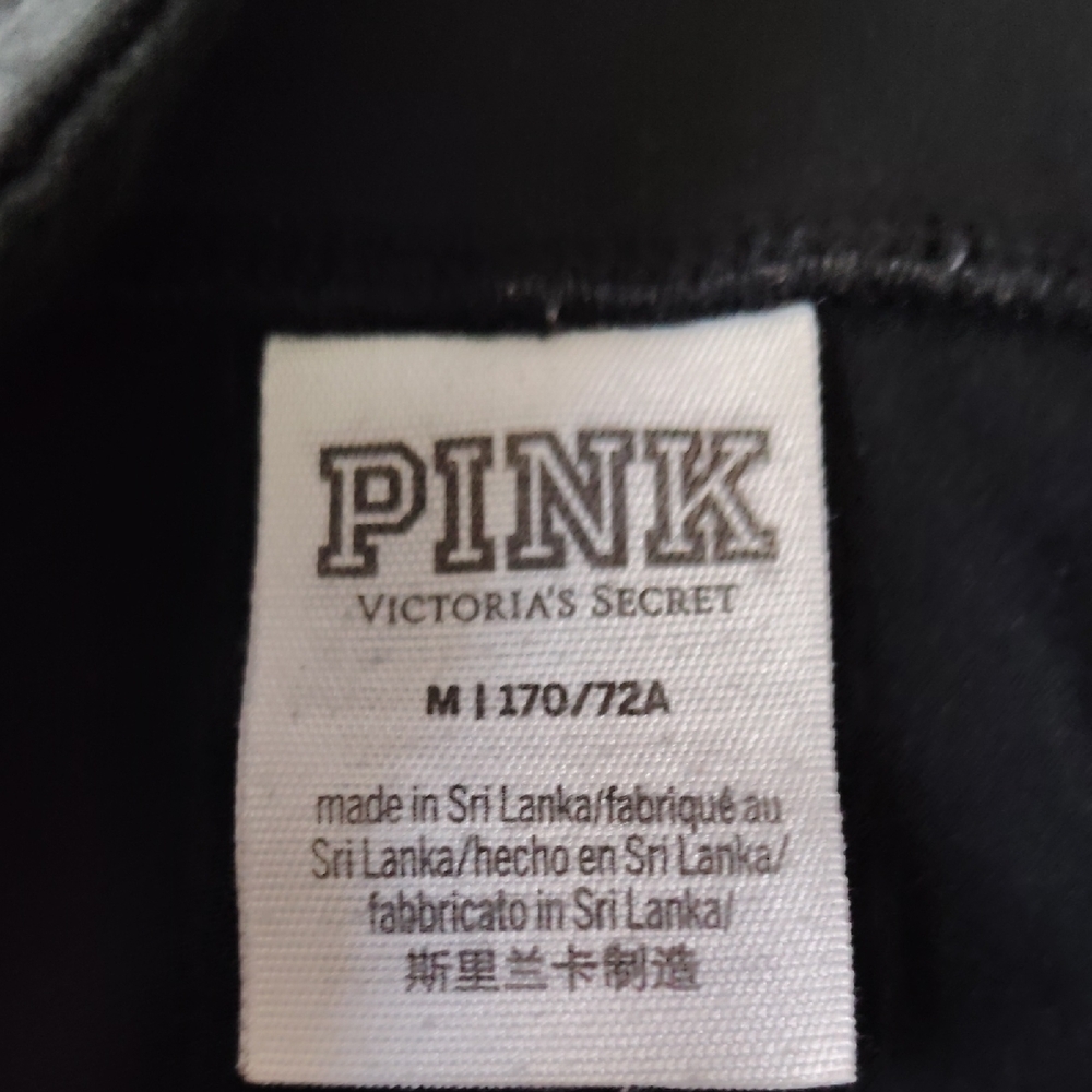 PINK Victoria's Secret Black Leggings Stretchy Activewear - Picture 7 of 7